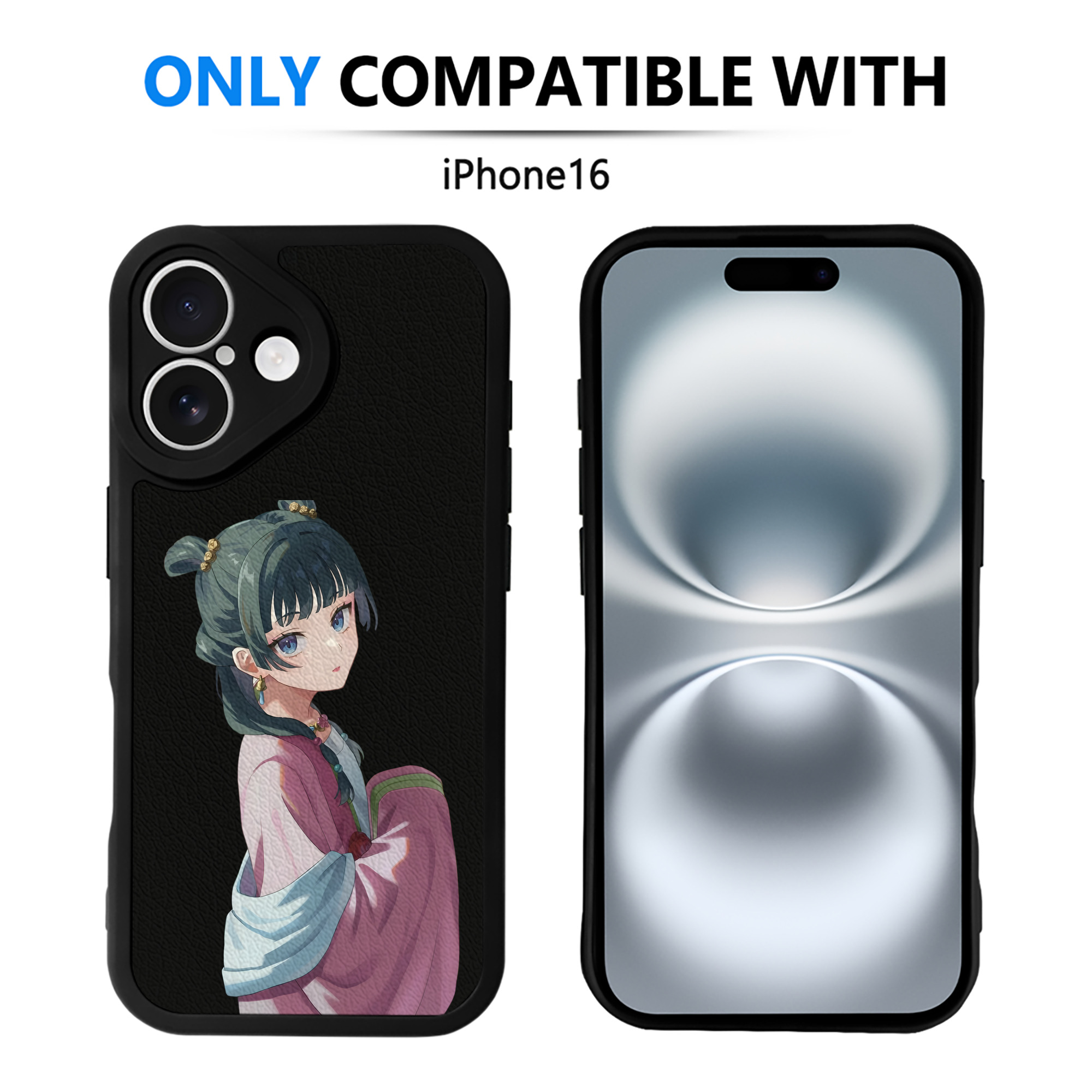 （画像用） 薬屋のひとりごと The Apothecary Diaries 【iPhone 16シリーズ対応】シリコンスマホケース（レザー調） 材質：シリコン